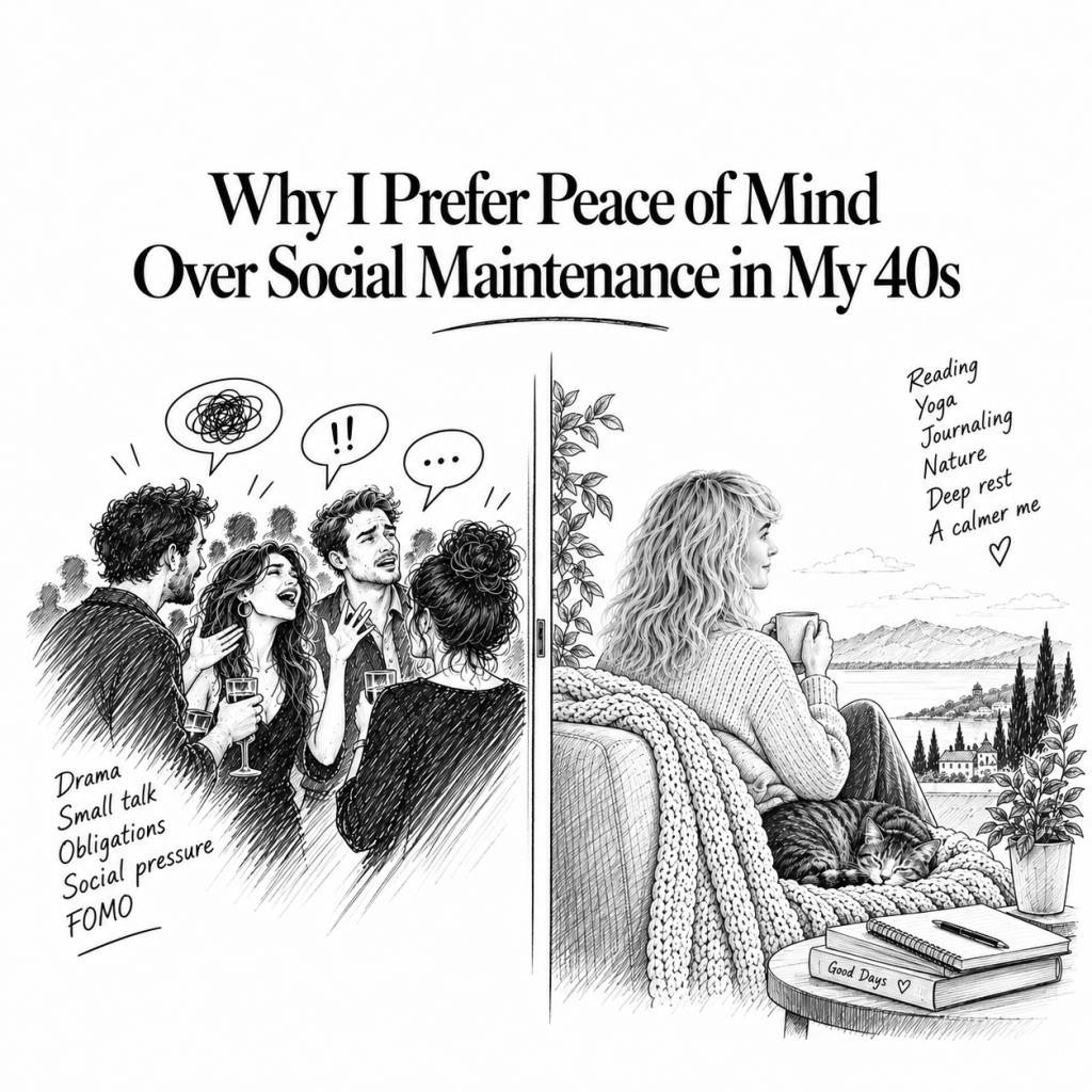 Why I Prefer Peace of Mind Over Social Maintenance in My&nbsp;40s