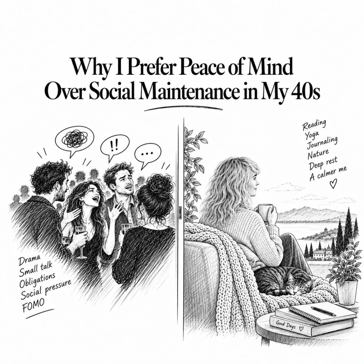 Why I Prefer Peace of Mind Over Social Maintenance in My&nbsp;40s